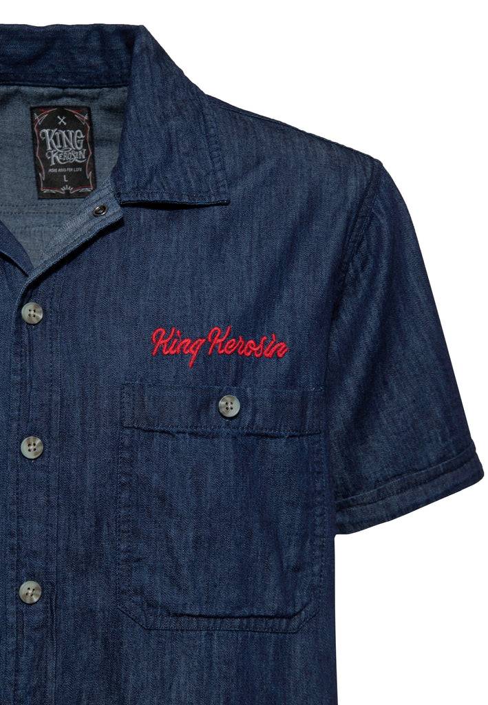 Queen Kerosin Workwear Hemd «Speed Kings» Meist gekauft