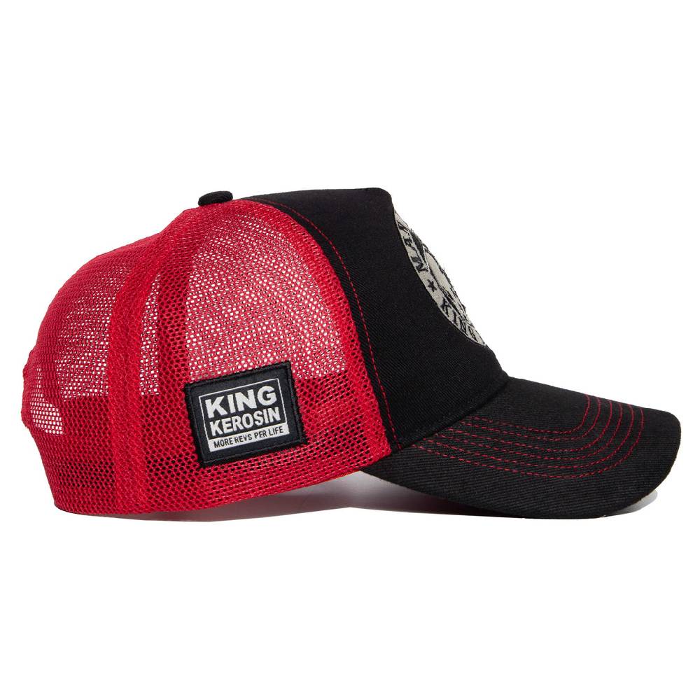 Queen Kerosin Trucker Cap «Man in Black» Schlussverkauf