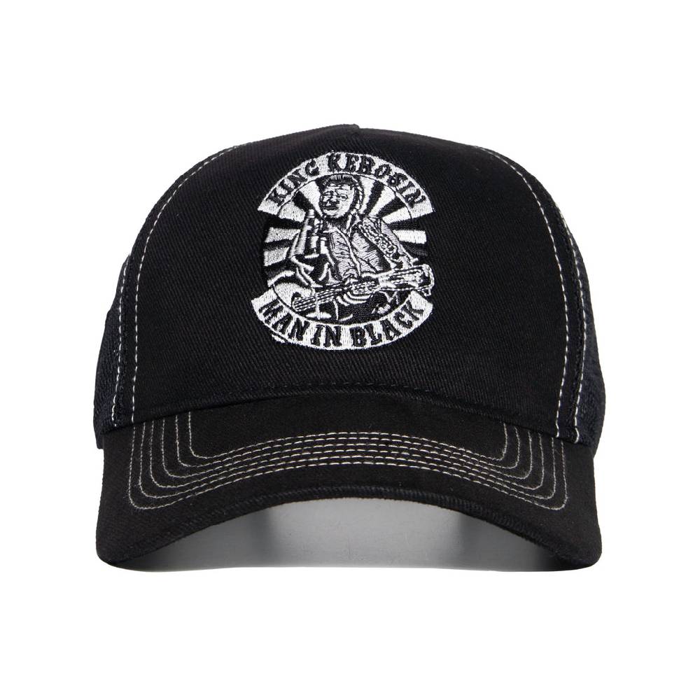 Queen Kerosin Trucker Cap «Man in Black» Fabrikverkauf