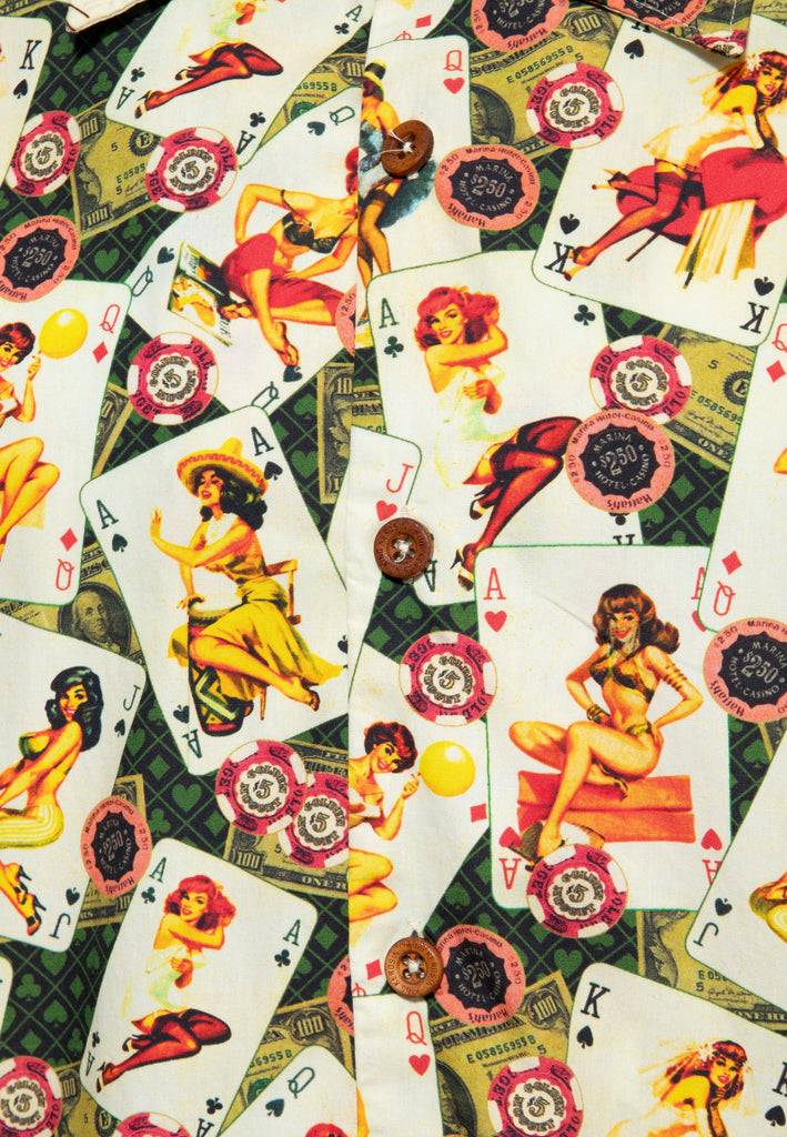 Queen Kerosin Hawaiihemd «Vegas Vibes» im Angebot