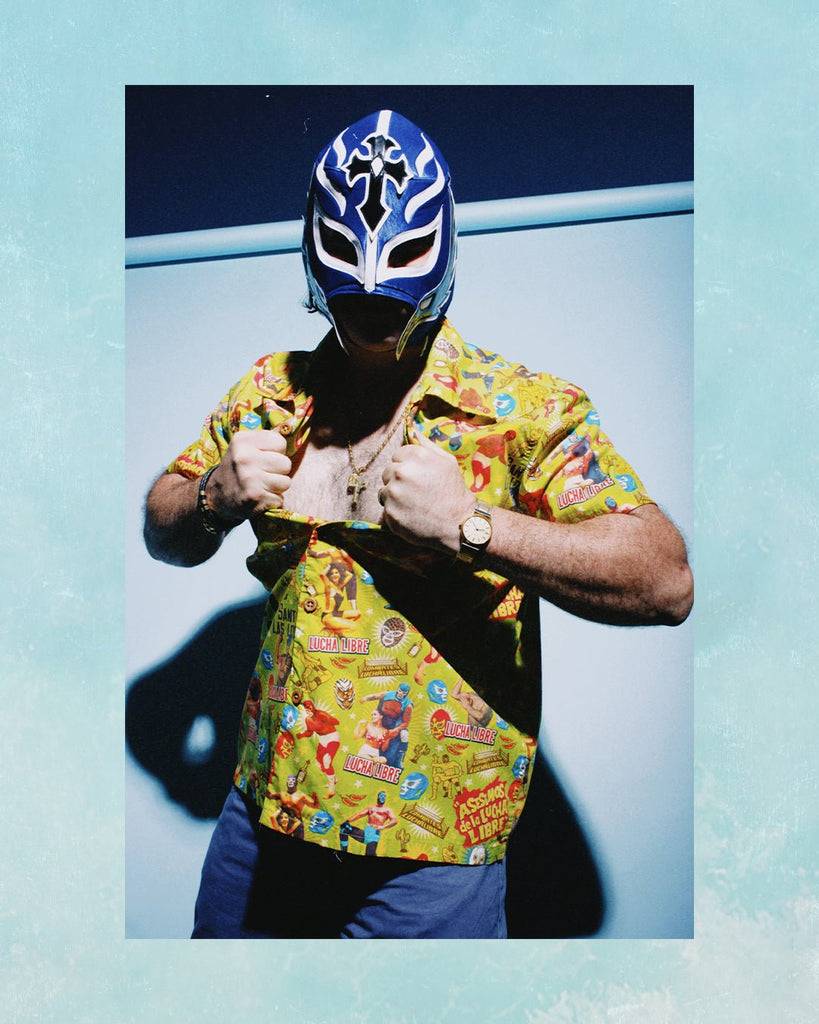 Queen Kerosin Hawaiihemd «Lucha Libre» Schlussverkauf