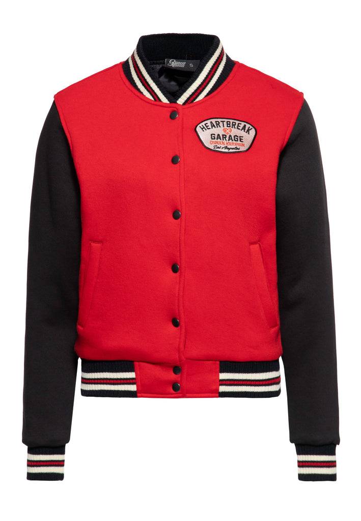 Queen Kerosin College Jacke «Heartbreak Garage» Günstiger Verkauf