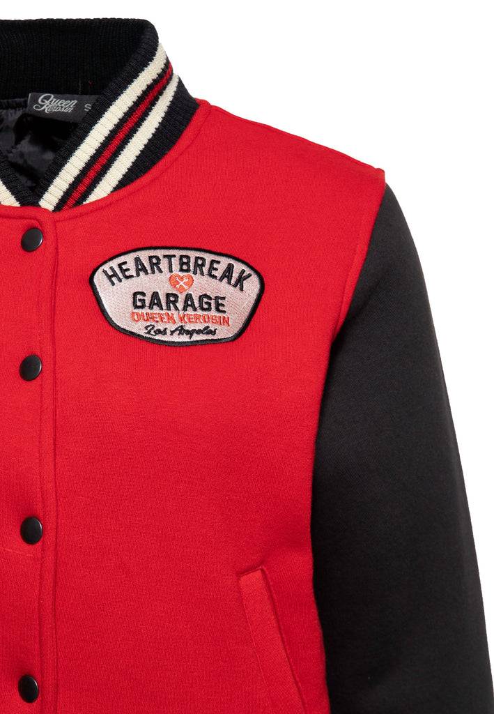 Queen Kerosin College Jacke «Heartbreak Garage» Günstiger Verkauf