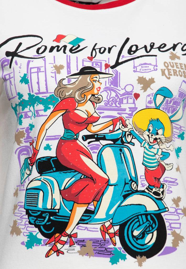 Queen Kerosin T-Shirt «Rome for Lovers» Hotsell