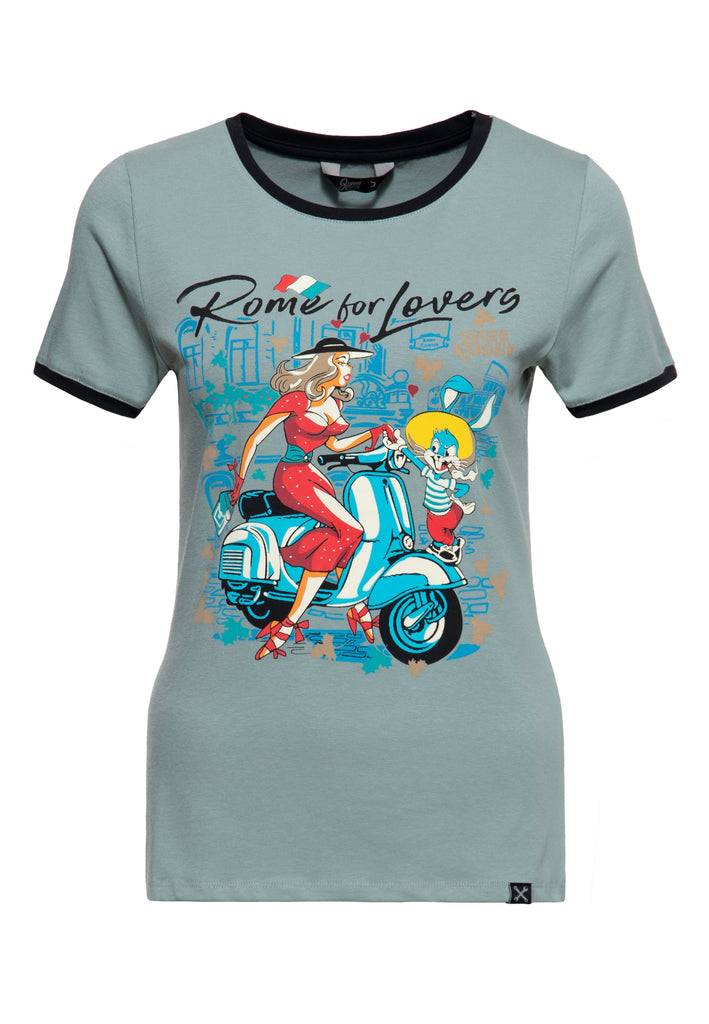 Queen Kerosin T-Shirt «Rome for Lovers» Hotsell