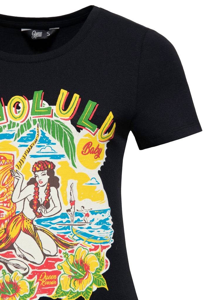 Queen Kerosin T-Shirt «Honolulu» im Angebot