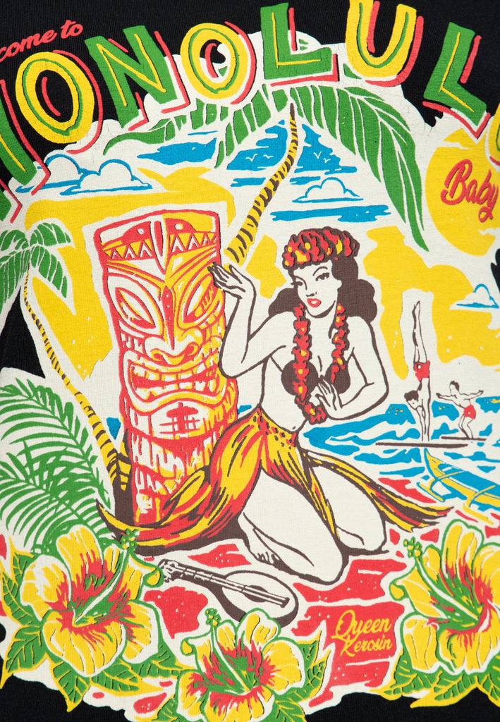 Queen Kerosin T-Shirt «Honolulu» im Angebot
