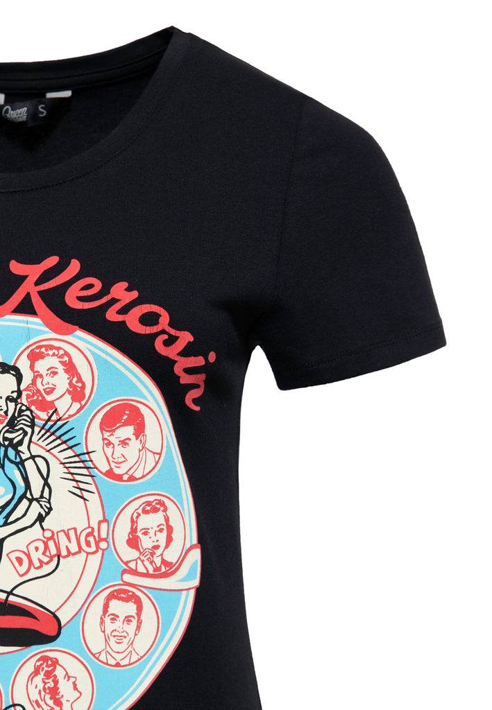 Queen Kerosin T-Shirt «Party Line» Fabrikverkauf