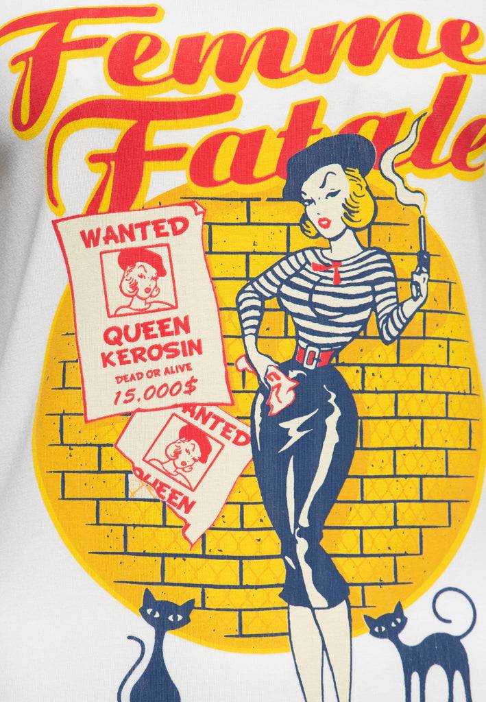 Queen Kerosin T-Shirt «Femme Fatale» Online
