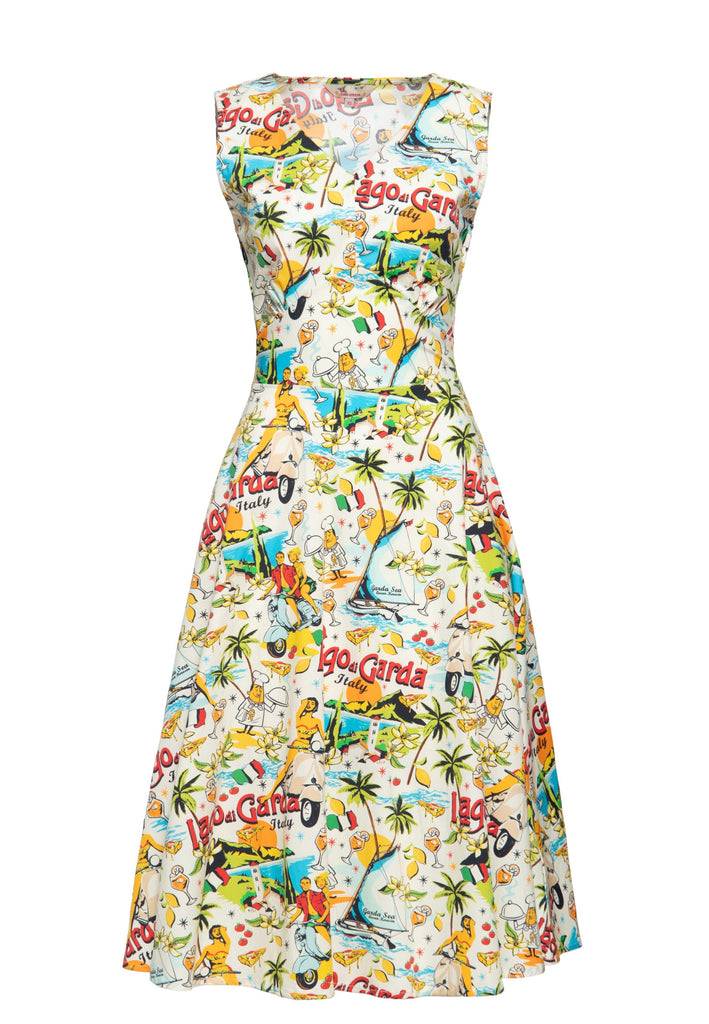 Queen Kerosin Swingkleid «Lago di Garda» Auslauf