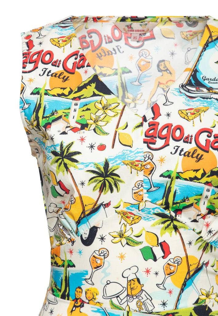 Queen Kerosin Swingkleid «Lago di Garda» Auslauf