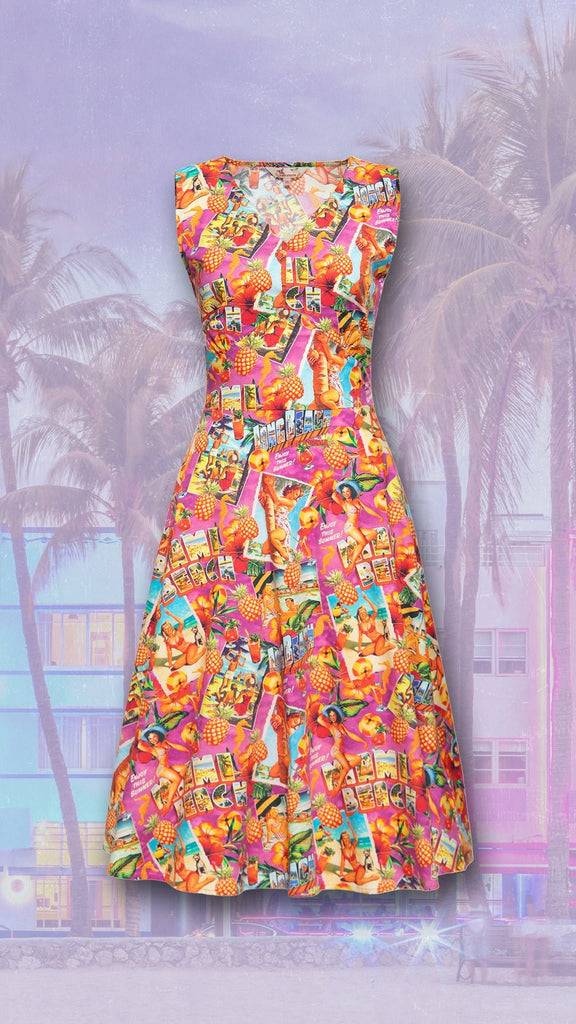 Queen Kerosin Swingkleid «Miami & Long Beach»