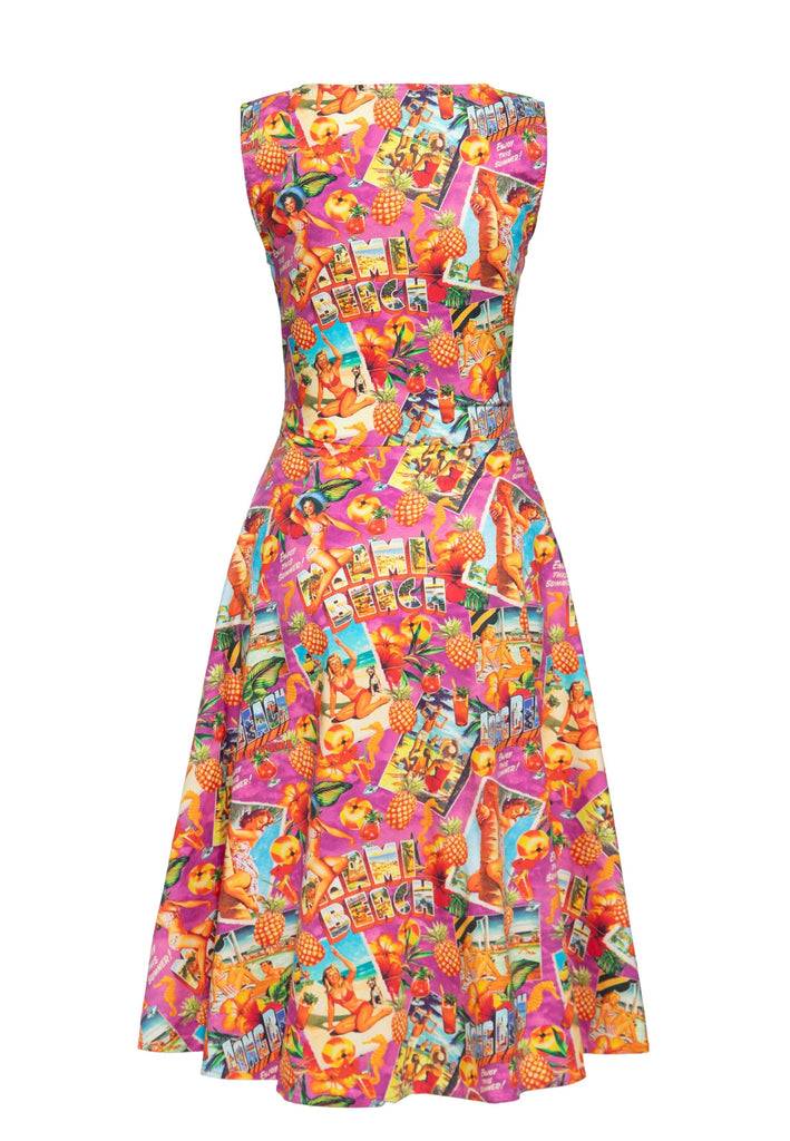 Queen Kerosin Swingkleid «Miami & Long Beach» Verkauf