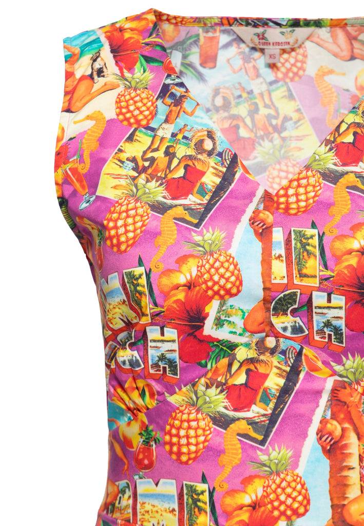 Queen Kerosin Swingkleid «Miami & Long Beach» Verkauf