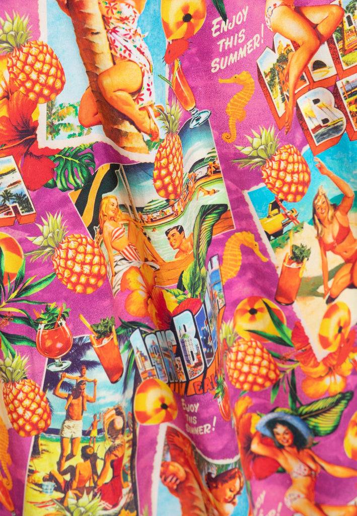 Queen Kerosin Swingkleid «Miami & Long Beach» Verkauf