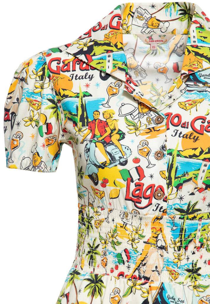 Queen Kerosin Swingkleid «Lago di Garda» Günstiger Verkauf