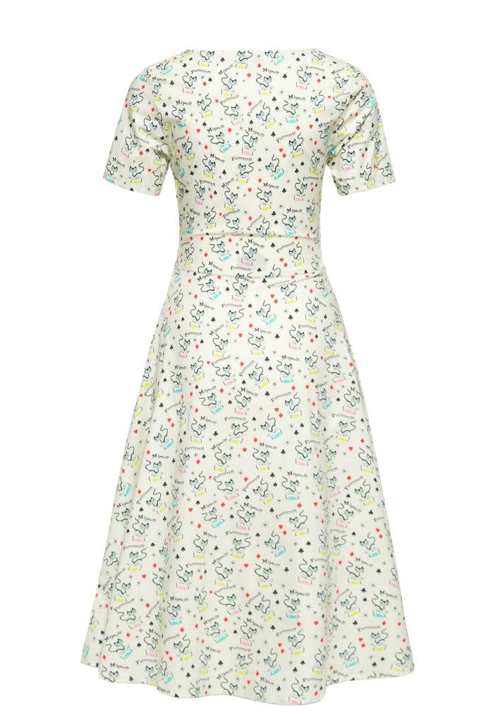 Queen Kerosin Swingkleid «Retro Cats» Meist gekauft