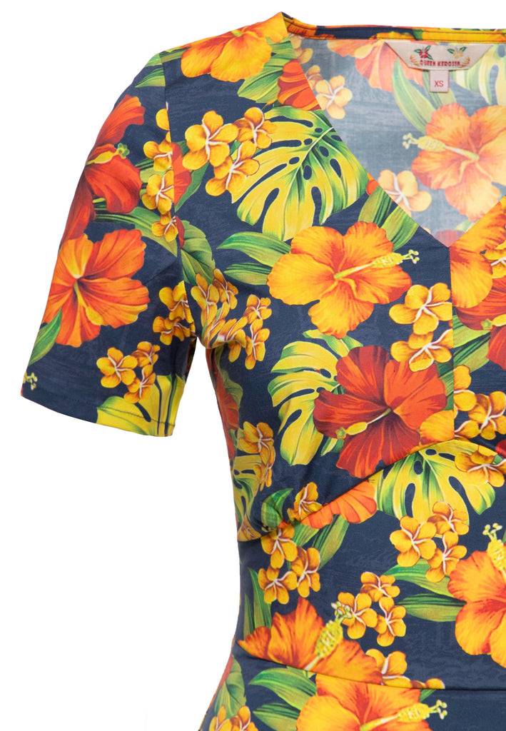 Queen Kerosin Swingkleid «Hibiskus» Blitzverkäufe