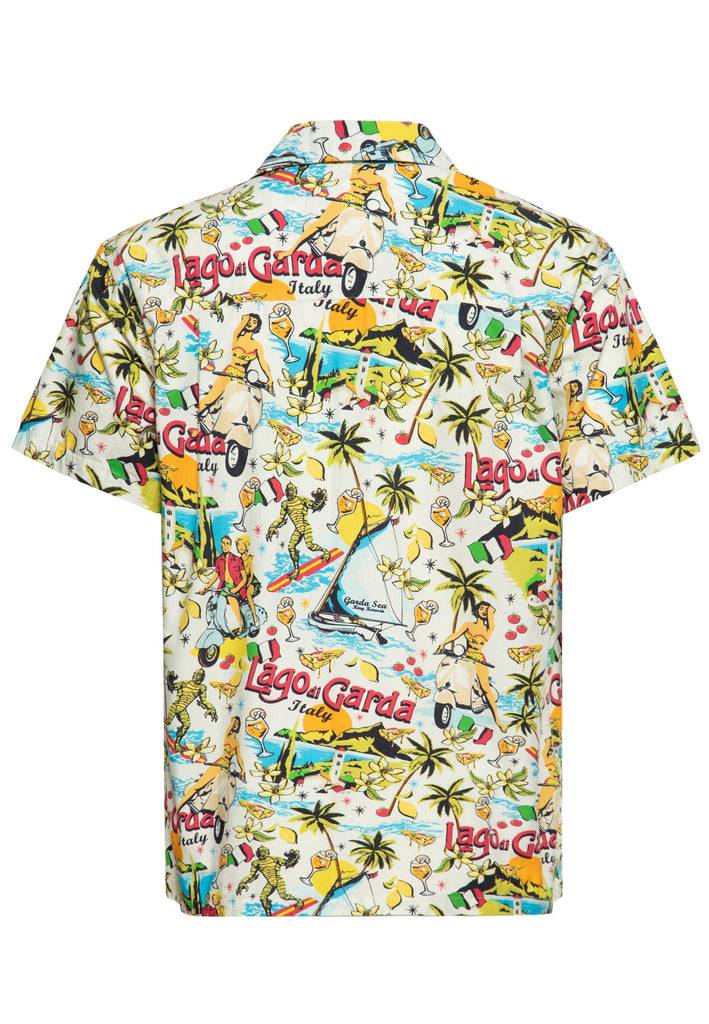 Queen Kerosin Hawaiihemd «Lago di Garda» Outlet