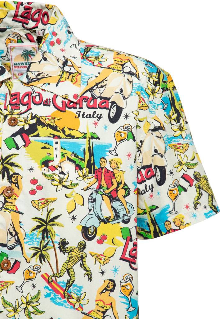 Queen Kerosin Hawaiihemd «Lago di Garda» Outlet