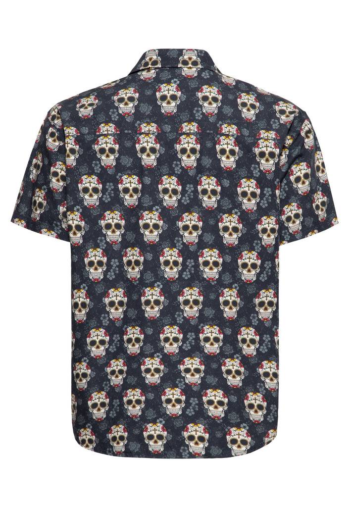 Queen Kerosin Hemd «Calavera» Bestseller