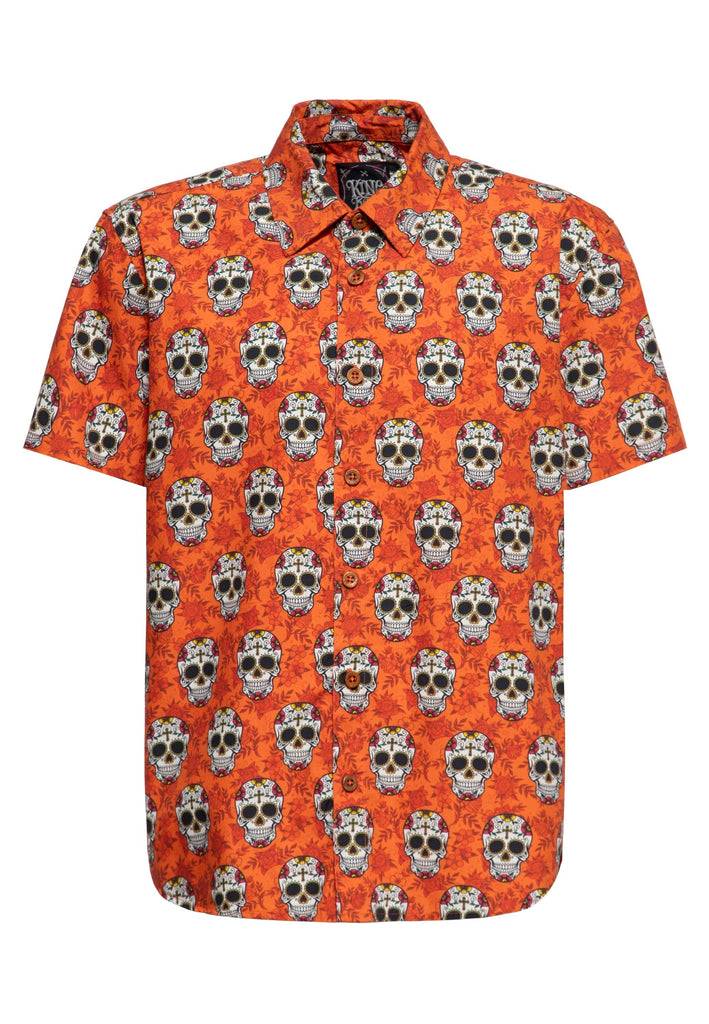 Queen Kerosin Hemd «Calavera» Bestseller