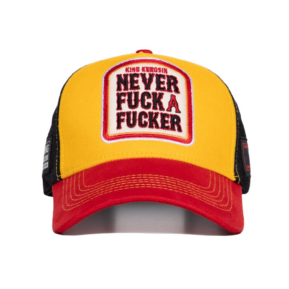 Queen Kerosin Trucker Cap «Never Fuck A Fucker» Lucki Maurer Edition Fabrikverkauf