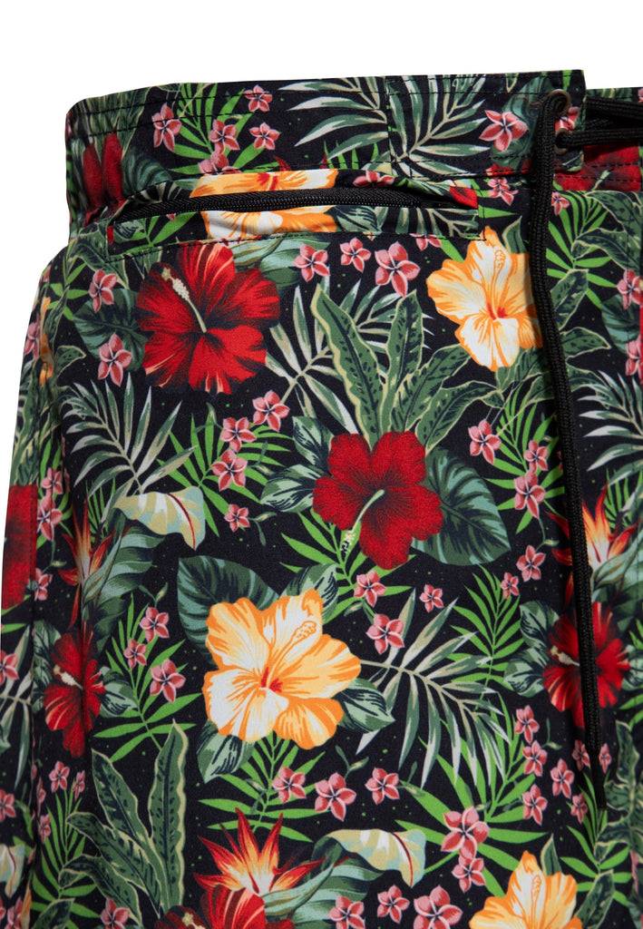Queen Kerosin Badeshorts «Hibiscus» Online