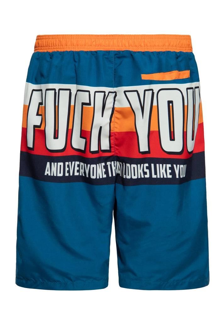 Queen Kerosin Badeshorts «Fuck You» Outlet