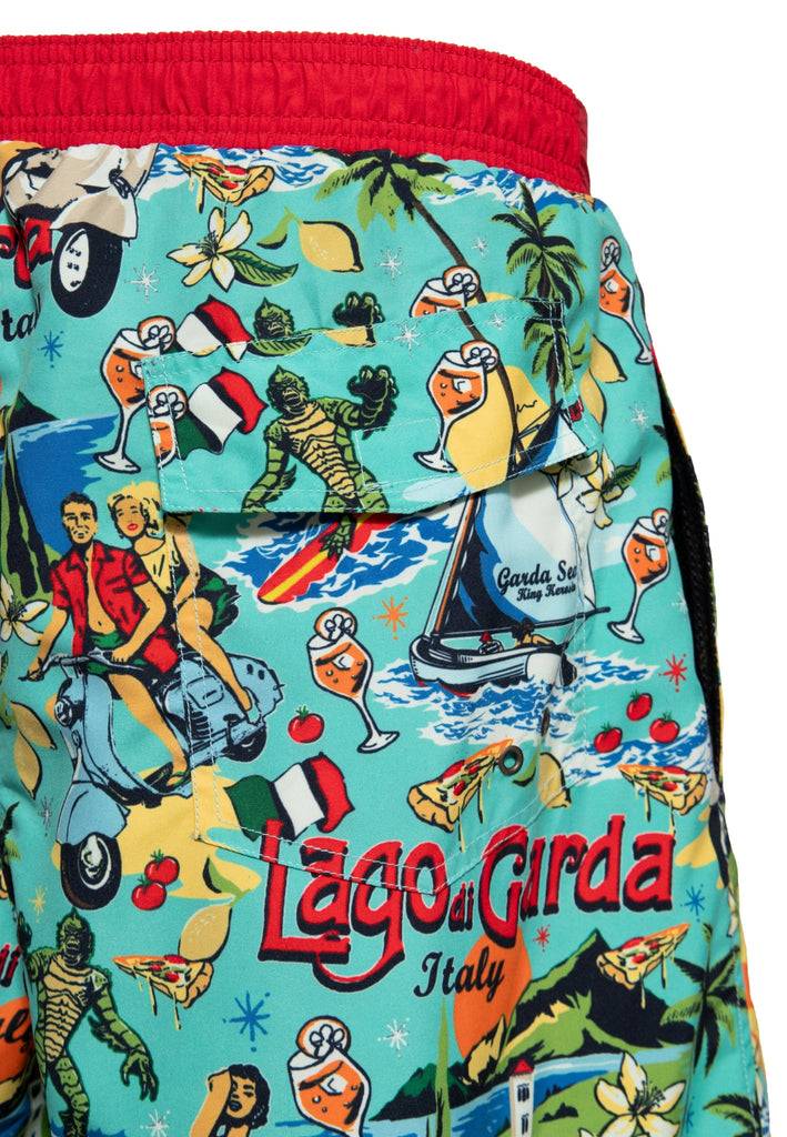 Queen Kerosin Badeshorts «Il mostro del Lago di Garda» Auslauf