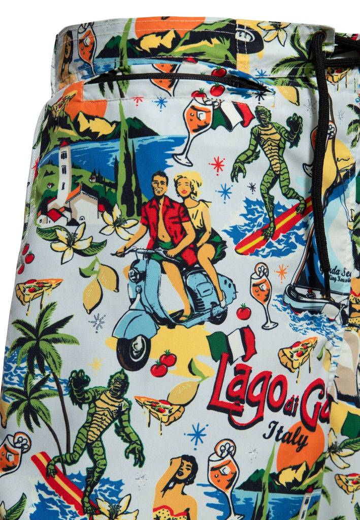 Queen Kerosin Badeshorts «Lago di Garda» Verkauf