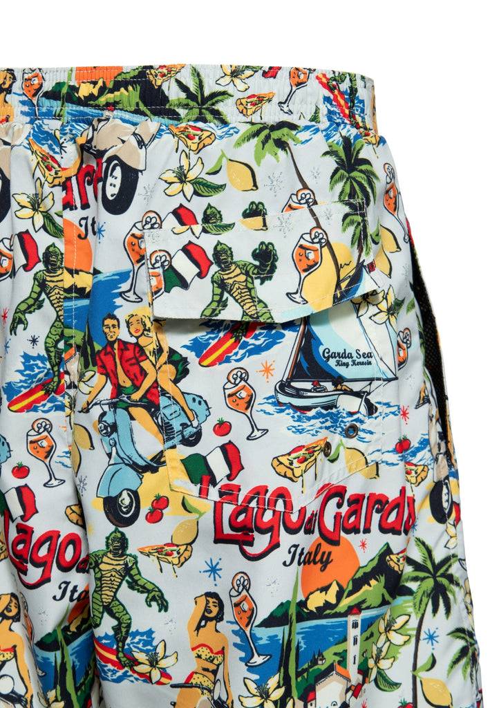 Queen Kerosin Badeshorts «Lago di Garda» Verkauf