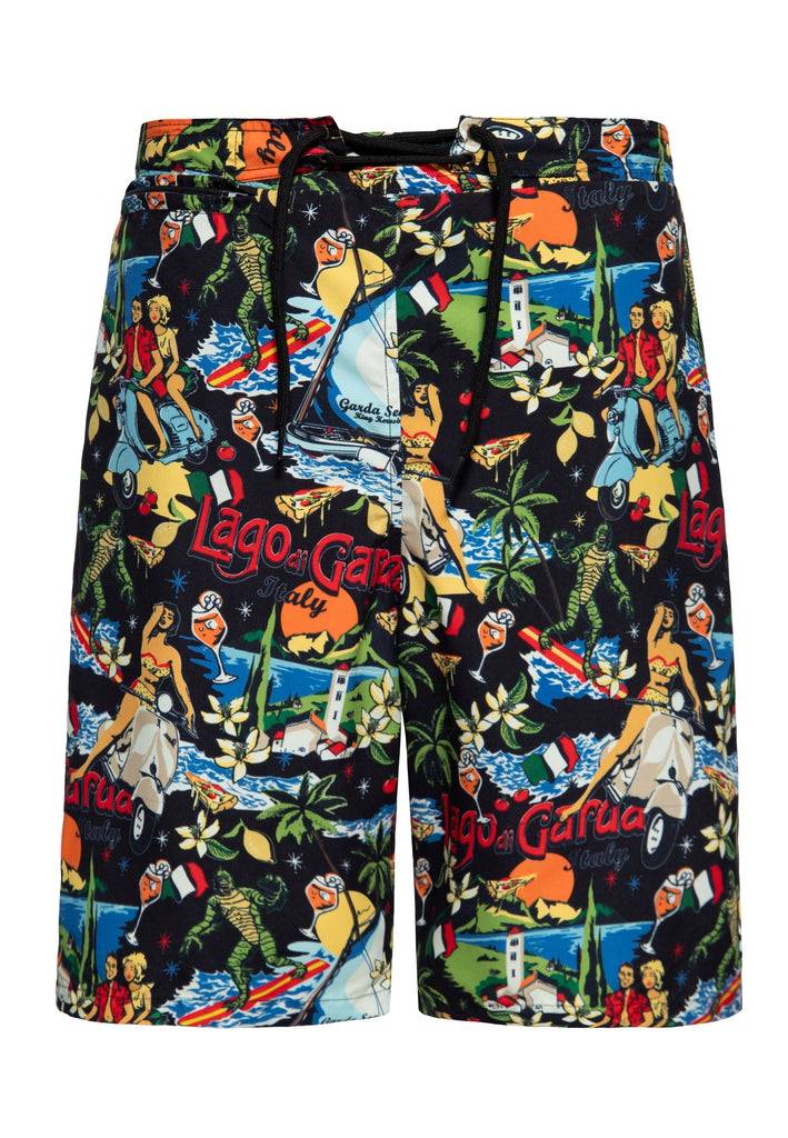 Queen Kerosin Badeshorts «Lago di Garda» Verkauf