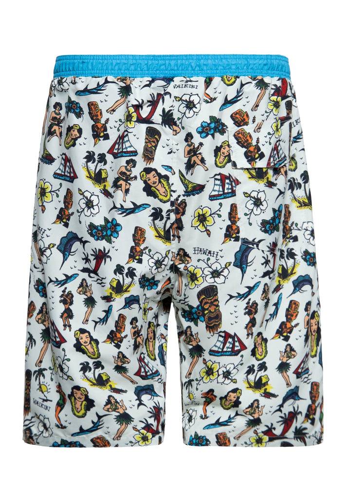 Queen Kerosin Badeshorts «Hawaii» Angebote