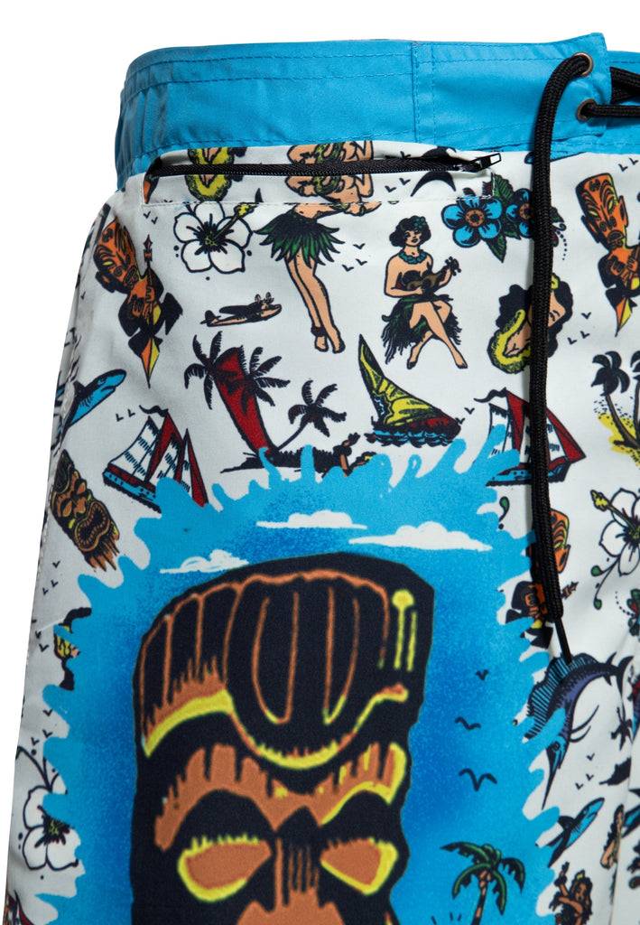 Queen Kerosin Badeshorts «Hawaii» Angebote