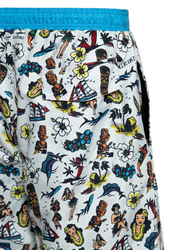 Queen Kerosin Badeshorts «Hawaii» Angebote