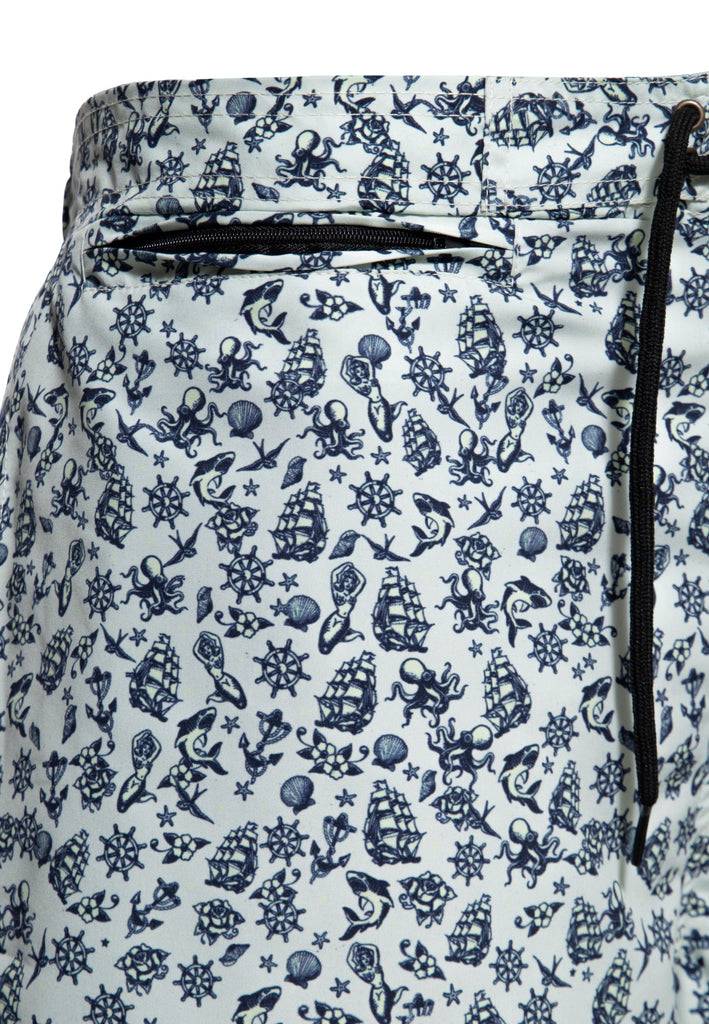 Queen Kerosin Badeshorts «Sailor» im Angebot