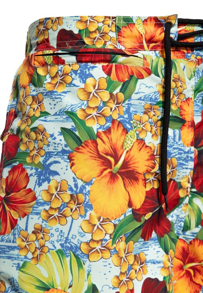 Queen Kerosin Badeshorts «Hibiscus» Günstiger Verkauf