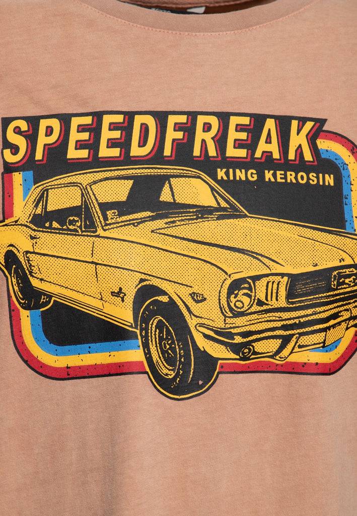 Queen Kerosin Acid-Washed T-Shirt «Speedfreak» Fabrikladen