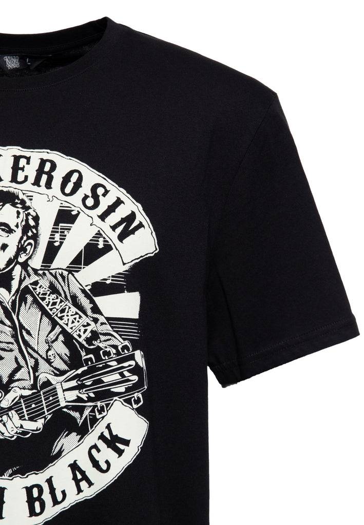 Queen Kerosin T-Shirt «Man in Black» Verkauf