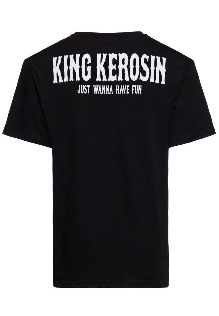 Queen Kerosin T-Shirt «Drink Hard» Schlussverkauf