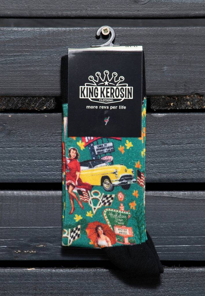 Queen Kerosin Socken «50s Flashback» Hotsell