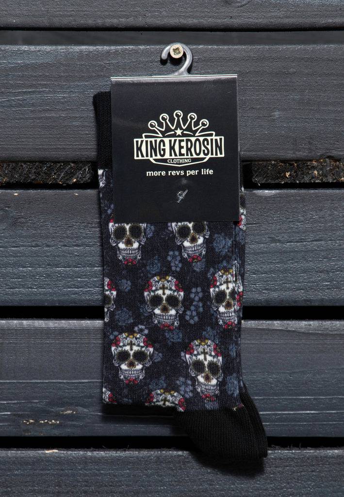 Queen Kerosin Socken «Sugar Skull» Meist gekauft