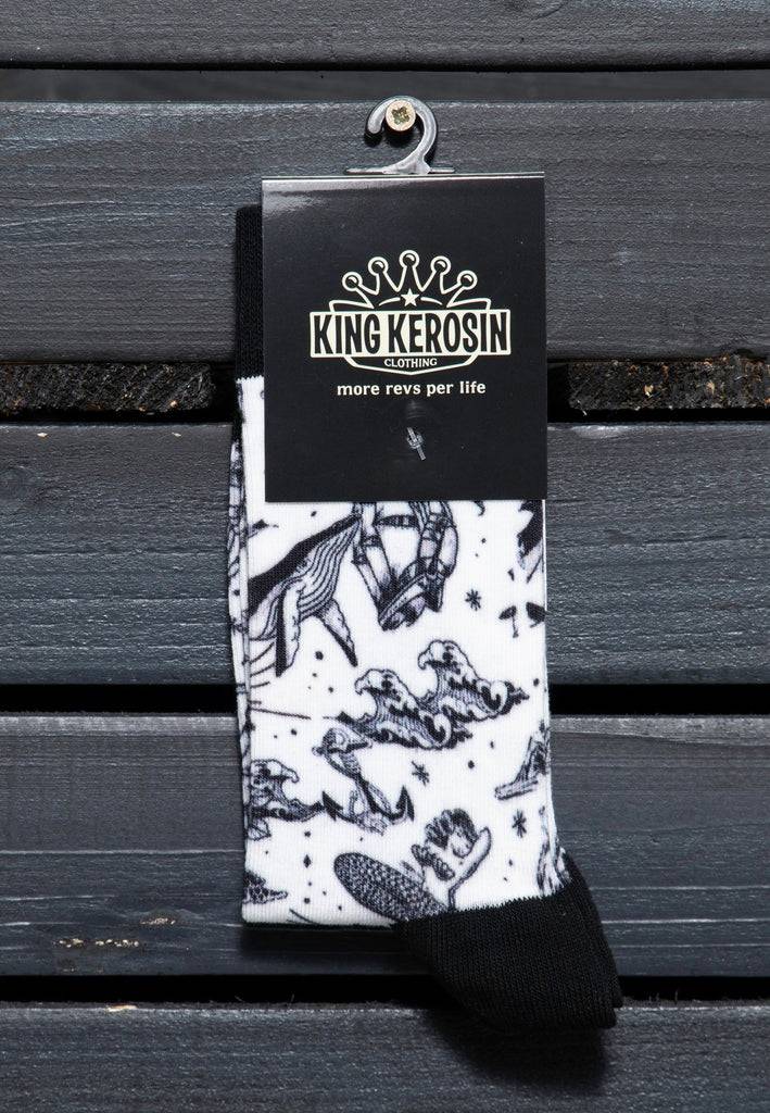 Queen Kerosin Socken «Sailor» Blitzverkäufe