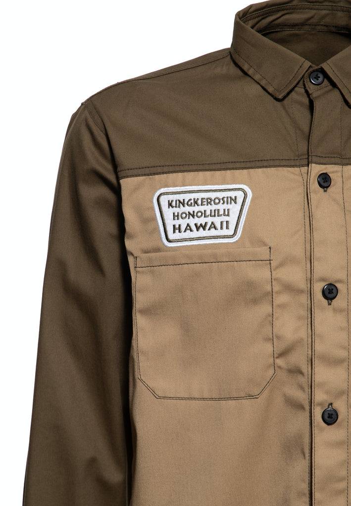 Queen Kerosin Workwear Hemd Langarm «The Islander» Hotsell