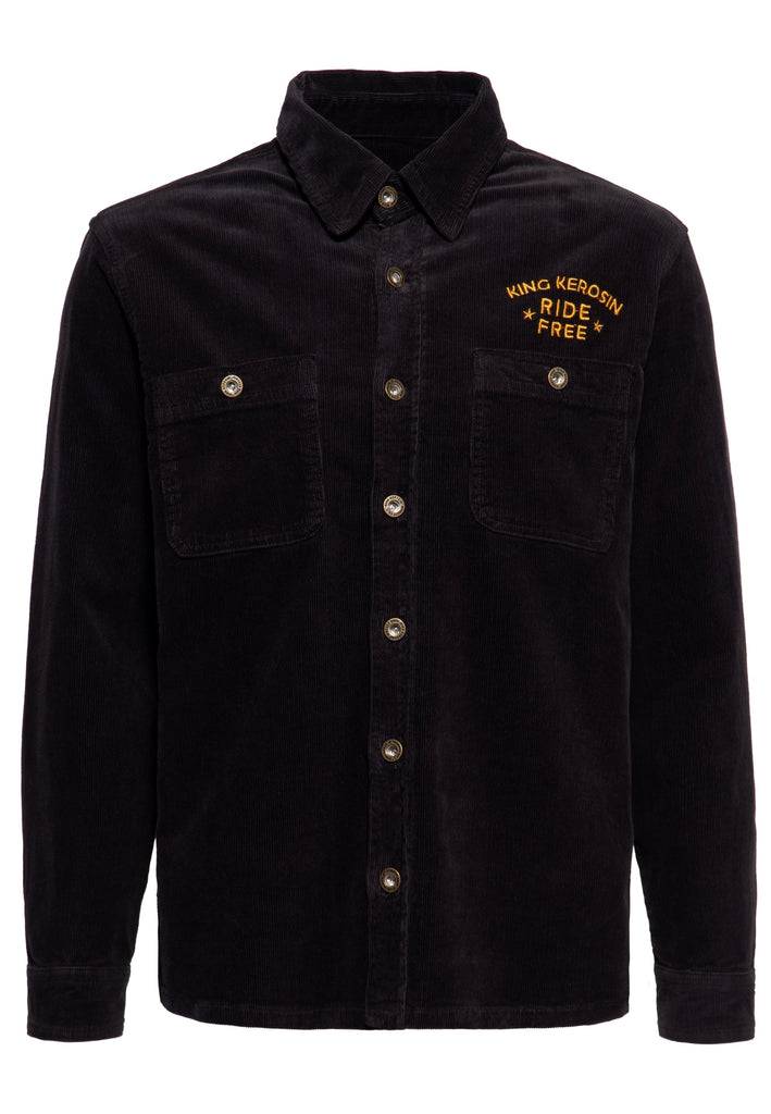 Queen Kerosin Workwear Hemd «Ride Free Live Free» Schlussverkauf