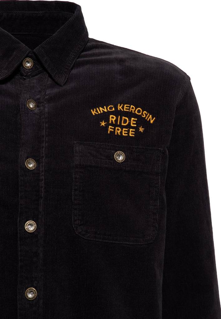 Queen Kerosin Workwear Hemd «Ride Free Live Free» Schlussverkauf