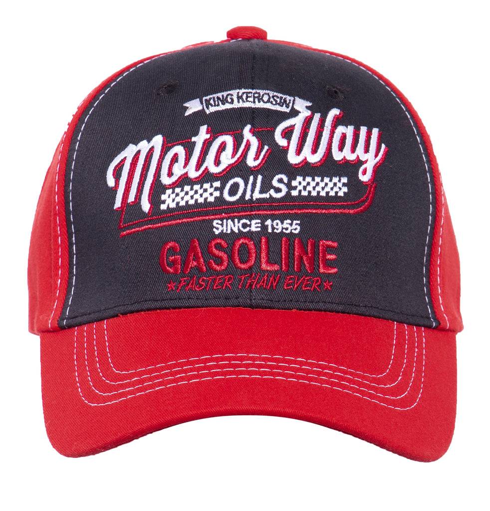 Queen Kerosin Baseball Cap mit Frontstickerei «Motor Way» Schlussverkauf