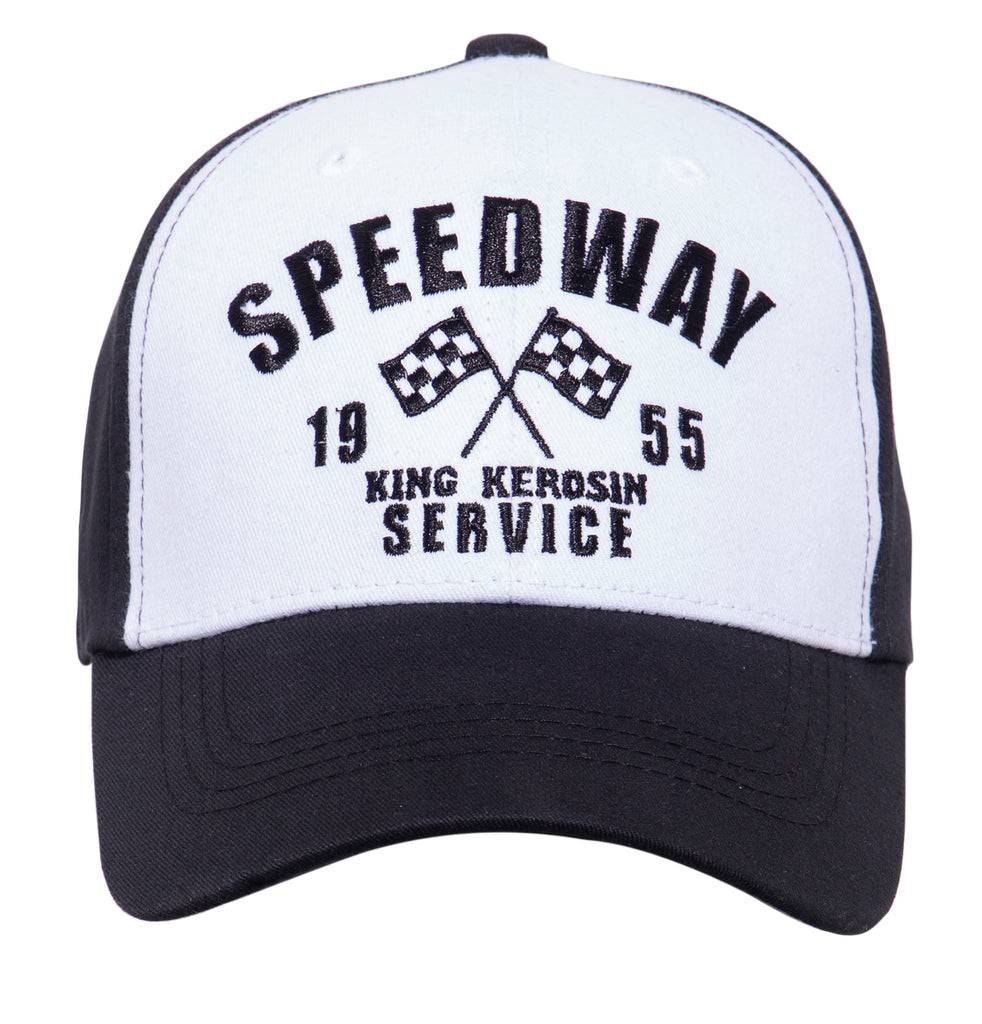 Queen Kerosin Baseball Cap mit Frontstickerei «Speedway» Günstiger Verkauf