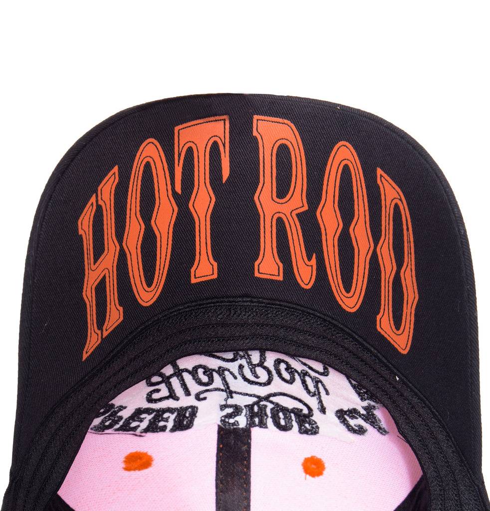 Queen Kerosin Baseball Cap mit Print auf der Schirmunterseite «Hot Rod» Meist gekauft